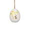 Easter egg, H 6.5 cm, White, Easter Blossom