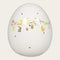 Easter egg, w. LED, H 9cm, Dolomite, Timer