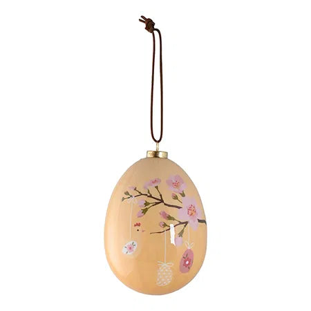 Påskägg, H 8cm, Gul, Easter Blossom