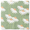 Napkins, 3-ply, Green, Daisies
