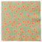 Servetter, 3-lags, Grön/Orange, Flowerdays