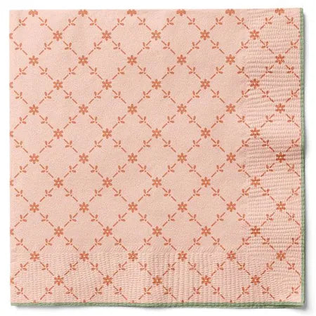 Servetter, 3-lags, Aprikos, Flowerdays