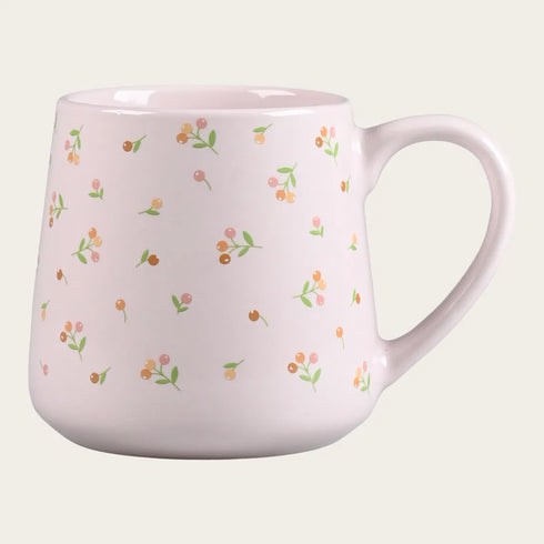 Mugg, 340 ml, Flowerdays rosa