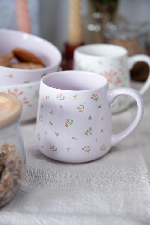 Mugg, 340 ml, Flowerdays rosa