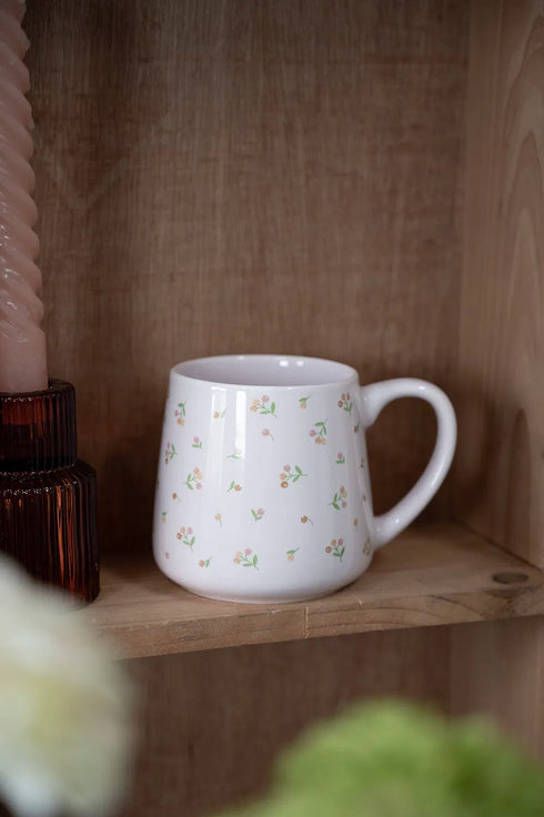 Mugg, 340 ml, Flowerdays rosa