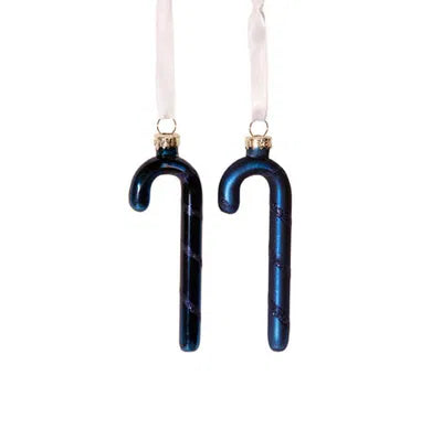 Polkagrisar, H11cm, Glas, Blå, 2ass