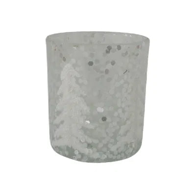 Värmeljuslykta gran, H8cm, Glas