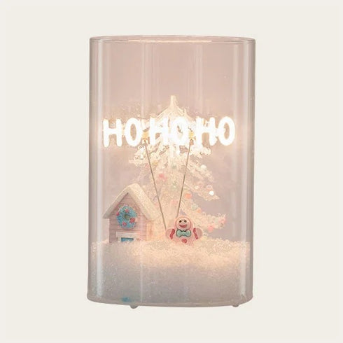 Lanterna med LED, Ho Ho, H 14cm,