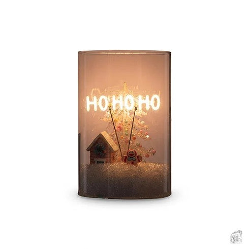 Lanterna med LED, Ho Ho, H 14cm,