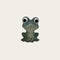 Frog, H 12cm, Ceramic, Blue