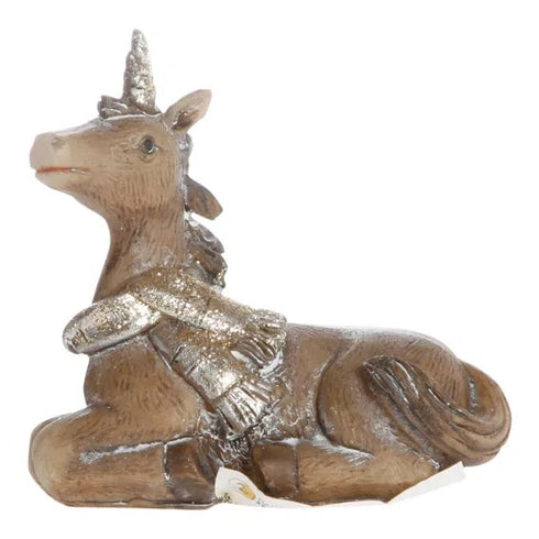 Enhörning, H9cm Poly, Grå