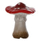 Svamp, H9,3cm Keramik, Röd/Vit