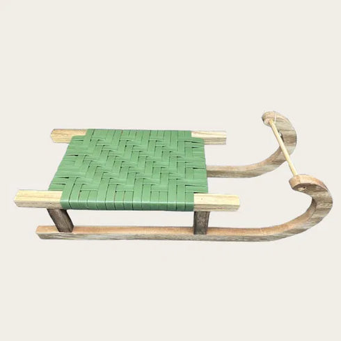 Släde, H 40cm Trä, Brun