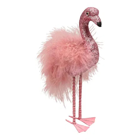 Flamingo, stående, H15xB7xD12cm