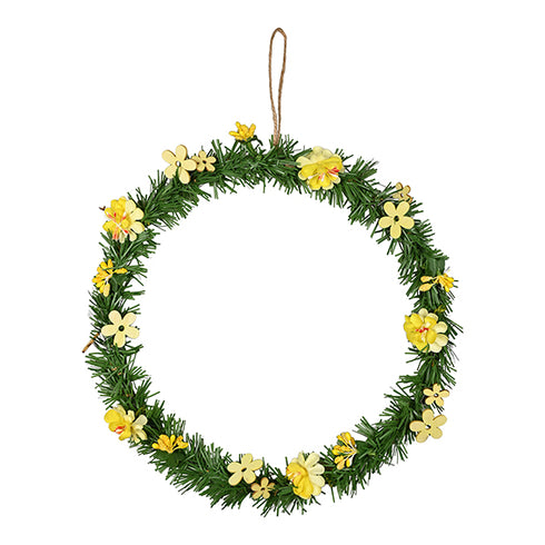 Krans, H 2cm, Dia. 30cm, Gul, Rotting