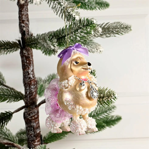 Julkula i glas Pudel