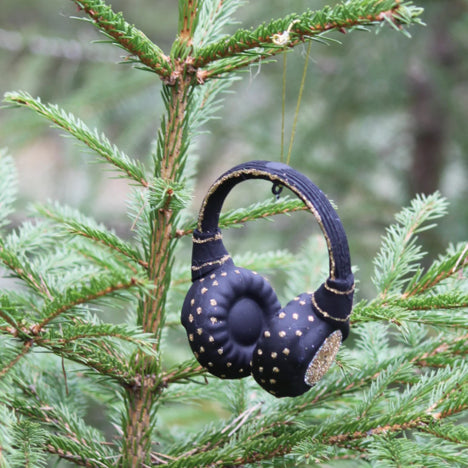 Julkula i glas Hörlurar