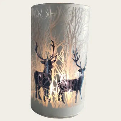 Lykta med LED, Renar, H 16 cm