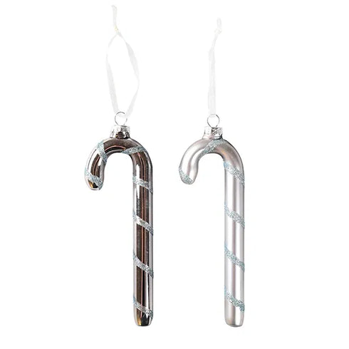 Polkagrisar, H11cm, Glas, Blå, 2/box