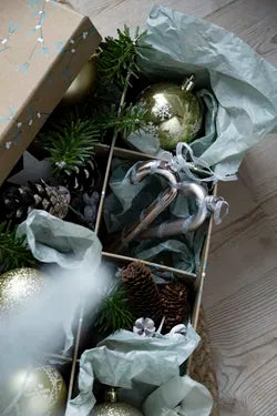 Polkagrisar, H11cm, Glas, Blå, 2/box