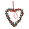 Hängande hjärta, H 21cm, Röd