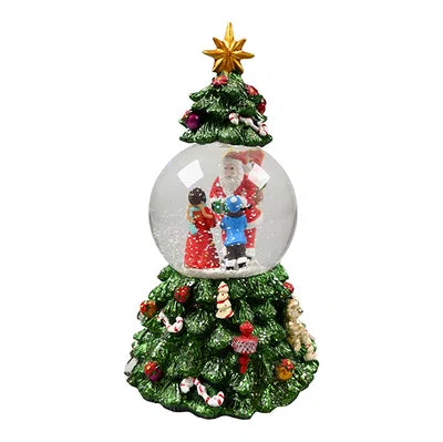 Snöglob med speldosa, H19cm, Poly, Flerfärgad