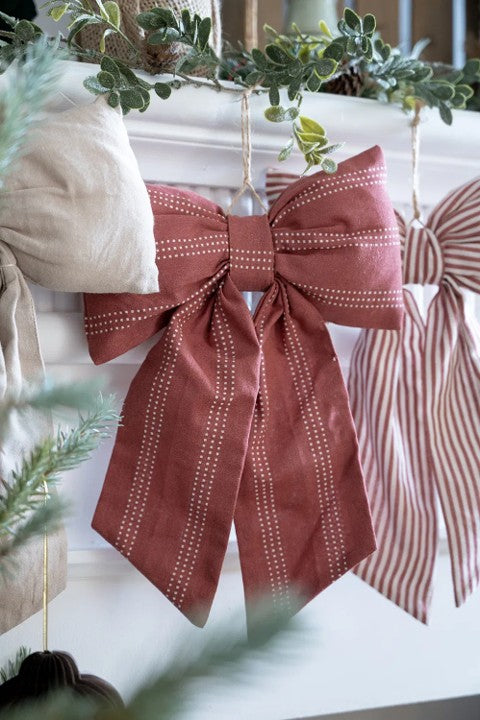 Julrosett, H 30cm, Röd