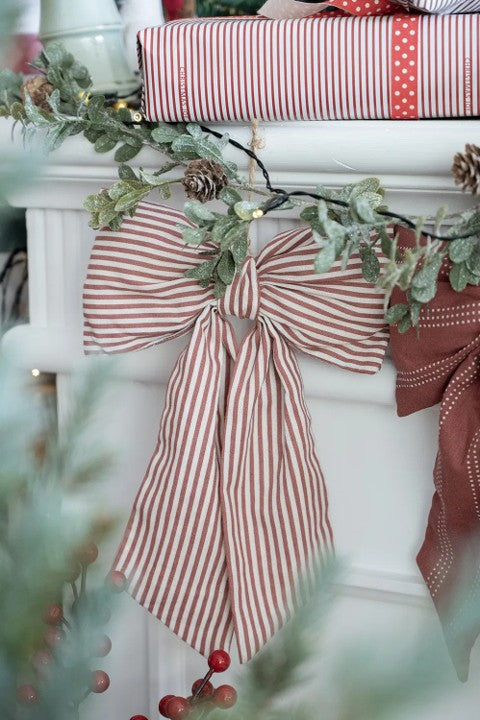 Julrosett, H 30cm, Röd