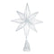 Toppstjärna, H 32,5cm, Metall, Vit/Silver