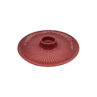 Ljusstake, Dia24cm, Dolomit, Mörkröd