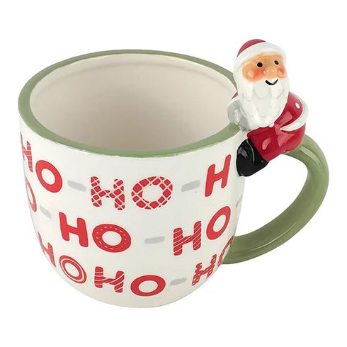 Julmugg Ho-Ho H grön 14cm