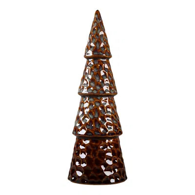 Träd för dekoration, H28cm Stengods, Brun