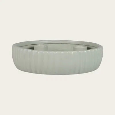 Adventsljusstake, Dia 20cm, Dolomit, Grön