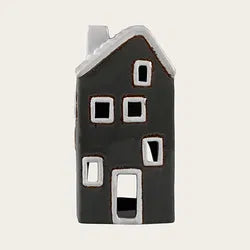 Keramikhus, Grått, H 15,5cm