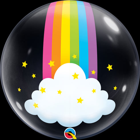 24" DECO BUBBLE 001CT RAINBOW CLOUDS