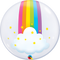 24" DECO BUBBLE 001CT RAINBOW CLOUDS