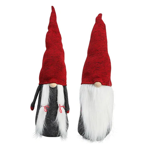 Tomtnisse och Tomtegumma, H 14cm, 2 varianter, Röd