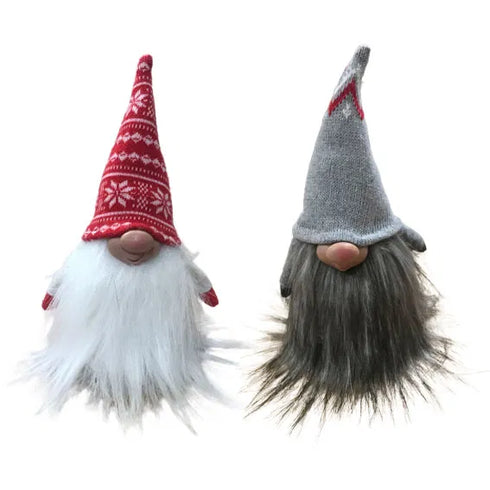 Tomtar, H 22cm, 2 varianter, Röd/Grå