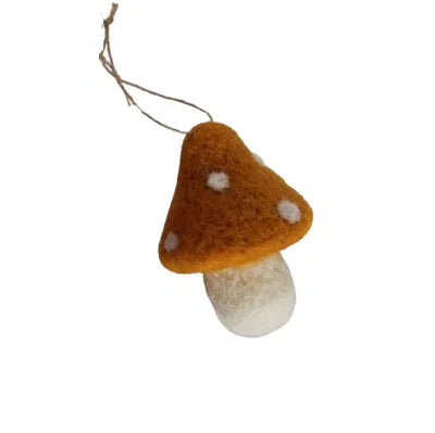 Svamp, H8,5cm, Ull, Orange