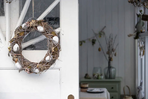 Krans, dia 36cm, Natur, Easter