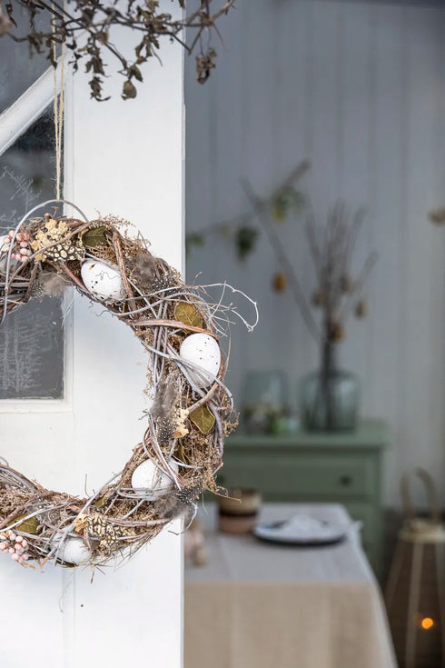 Krans, dia 36cm, Natur, Easter