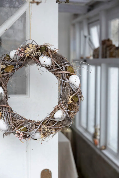 Krans, dia 36cm, Natur, Easter