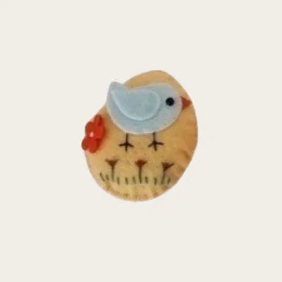 Påskägg, H 7cm, Polyester, Gul