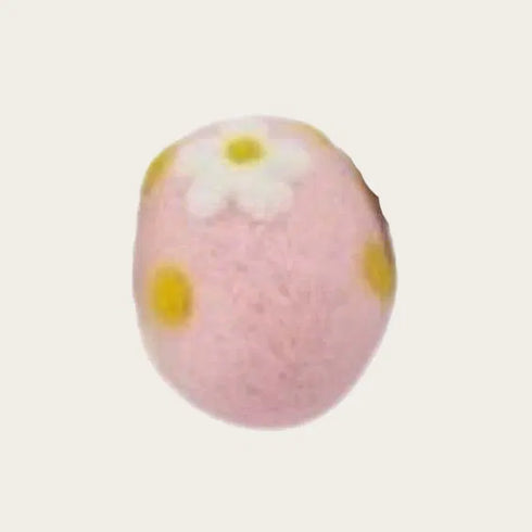 Påskägg, H 6cm, Polyester, Rosa