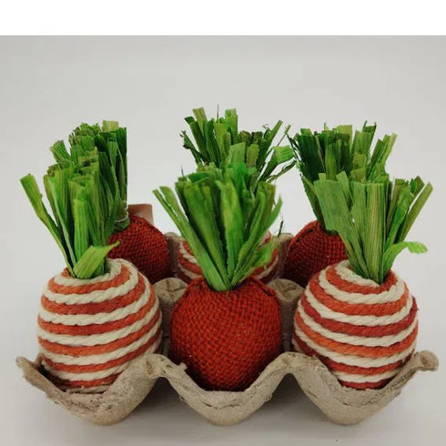 Morot för dekoration, H10,5, Papper, Grön