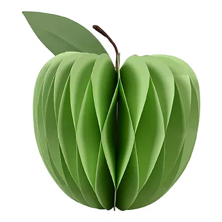 Äppeldekoration, H 15cm, B 12cm, Grön