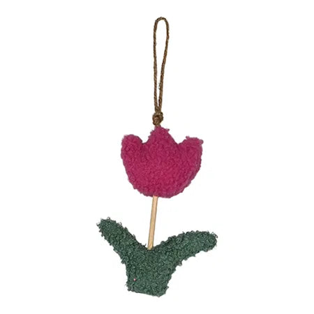 Blomma för upphängning, H 15,5cm, Rosa