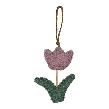 Blomma för upphängning, H 15,5cm, Rosa