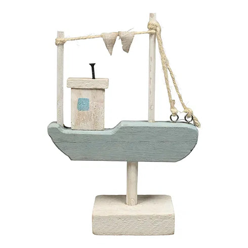 Husbåt, H27cm, Blå