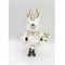 Ren, stående, H12cm, Polyester, Vit